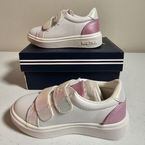 Nautica Kids Shoes in White and Pink